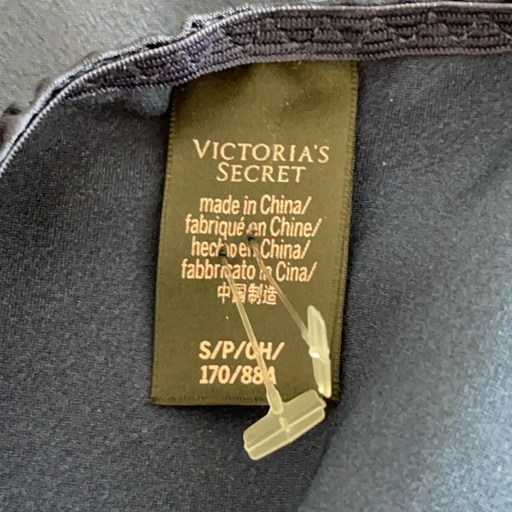 Vintage Victoria Secret Blue Silky Slip Dress with Lace